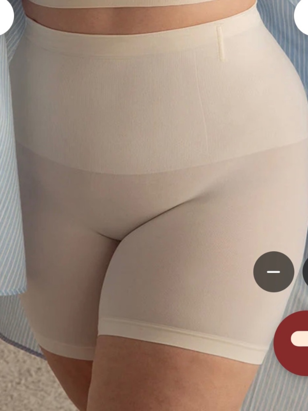 Shapermint Essentials High Waisted Tummy Control Shaper Shorts Tan 3XL